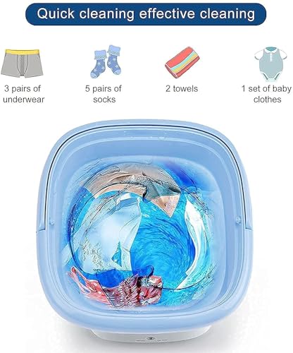 Portable Mini Foldable Washing Machine for Travel and Small Spaces