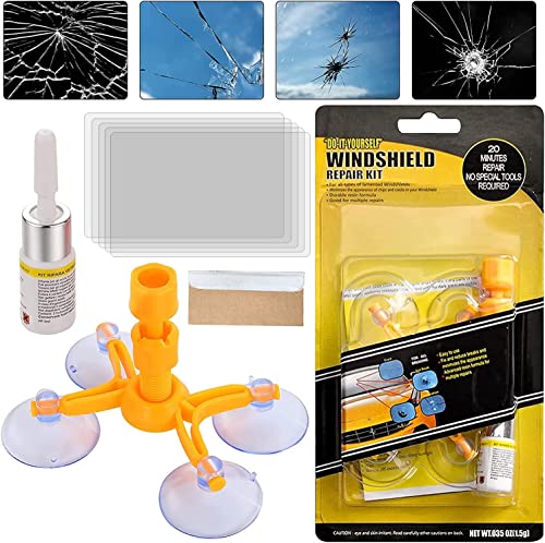 Effortless Windshield Repair Kit for Chips and Cracks - DIY Solution