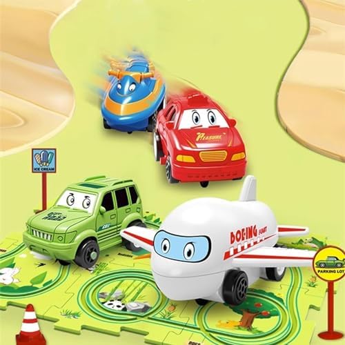 Exciting 13 PCS Rail Puzzle Track Set for Kids - Educational Fun