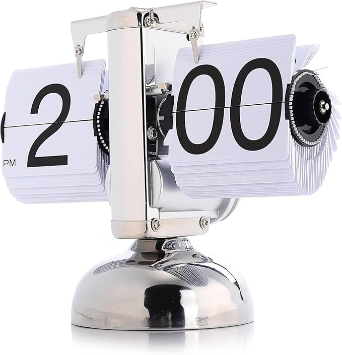 Retro Flip Desk Clock – Stylish Vintage Timepiece for Home & Office