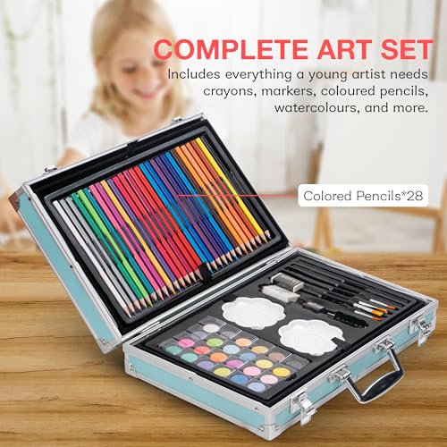 145-Piece Unicorn Art & Craft Painting Box for Kids' Creativity