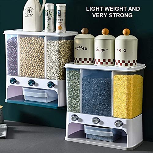 Airtight Wall-Mounted Food Dispenser for Cereal and Grains Storage