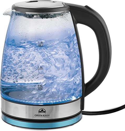 Borosilicate Glass Electric Kettle for Instant Hot Water & Beverages