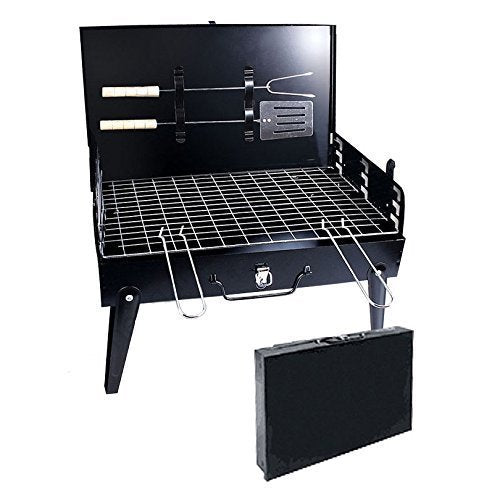 Portable Folding Charcoal Barbecue Grill for Outdoor Cooking