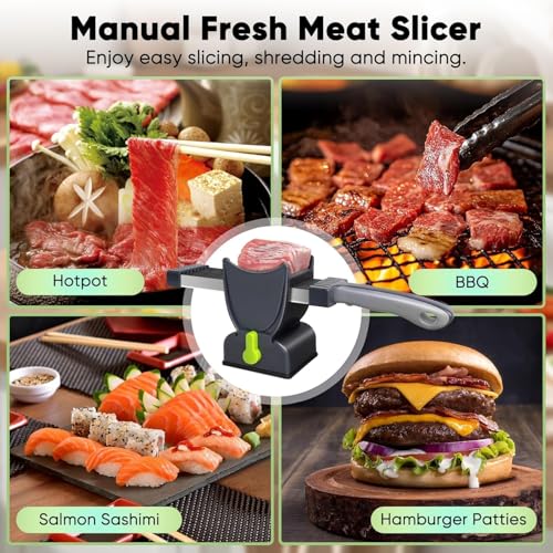 Multifunctional Manual Meat Slicer for Perfectly Thin Cuts