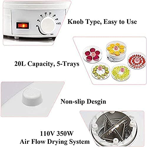 Versatile Food Dehydrator with 5 Stackable Trays for Healthy Snacks