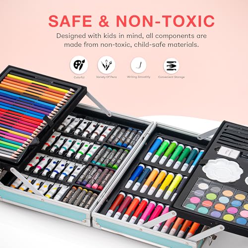 145-Piece Unicorn Art & Craft Painting Box for Kids' Creativity