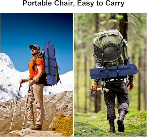 Portable Folding Camping Chair with Arm Rest & Glass Holder for Outdoor Fun