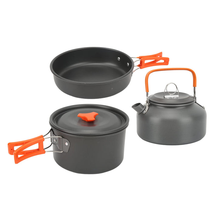 Camping Cookware Set for 2-3 people | compact nesting mess kit for ...