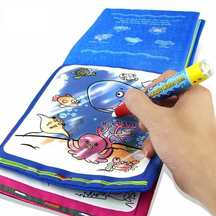 Reusable Magic Water Coloring Book for Kids - Fun and Educational Art