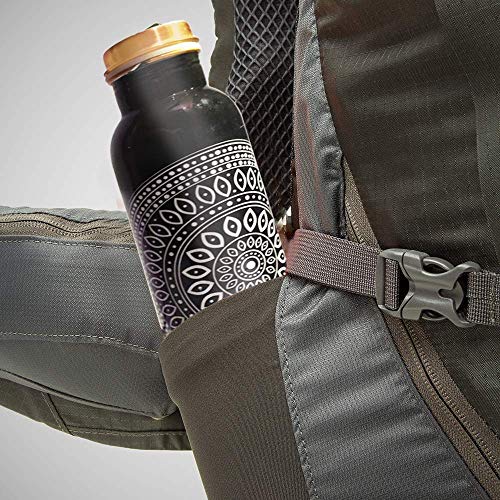 Floral Printed Copper Water Bottle 1000 ML - Eco-Friendly Hydration