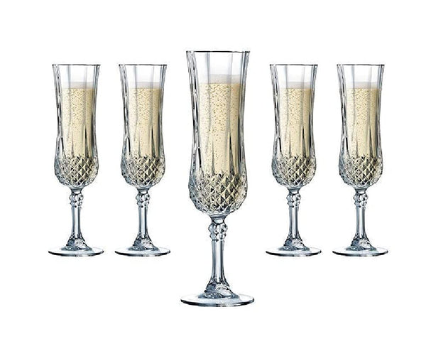 Elegant Crystal Champagne Flute Glasses Set for Perfect Celebrations