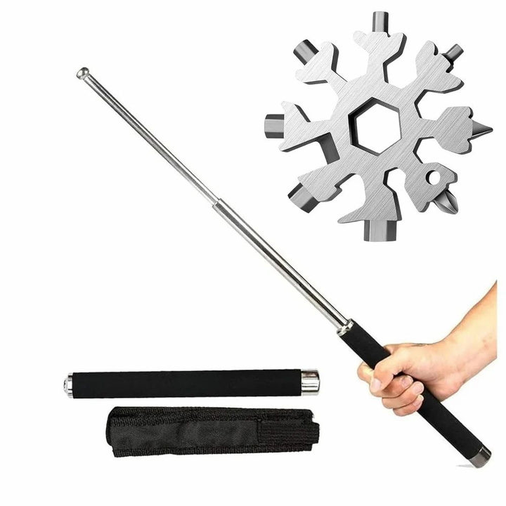 Foldable Self-Defense Stick - Durable, Lightweight, and Adjustable