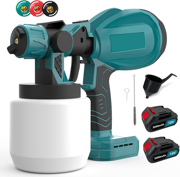 Versatile Electric Paint Sprayer with 48V Battery & 800ml Capacity
