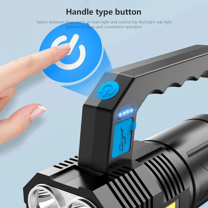 USB Rechargeable Flashlight with Multiple Modes for Outdoor Adventures