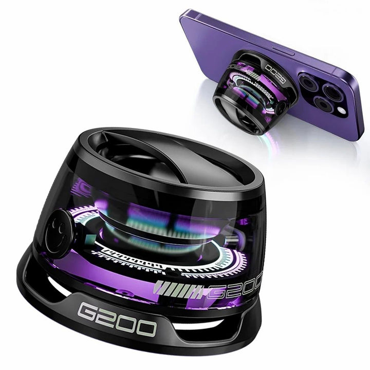 G200 Magnetic Bluetooth Speaker – Powerful Sound & RGB Light Show