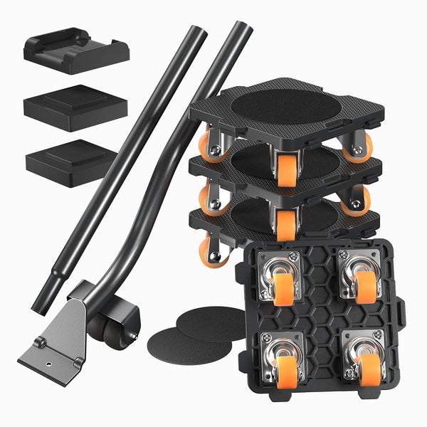 Heavy-Duty Furniture Mover & Lifter Set with 360° Wheels for Easy Transport
