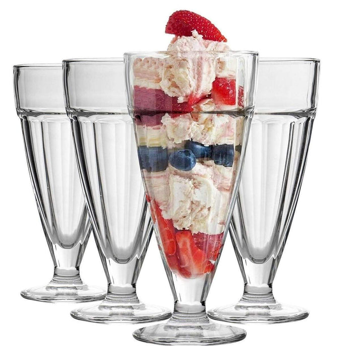 Stylish 350ml Milkshake Glass Set – Perfect for Drinks & Desserts