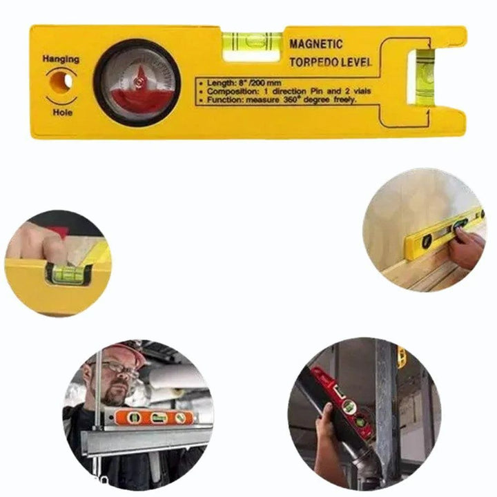 8-Inch torpedo level | magnetic grip for carpenters fast accurate ...