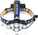 Rechargeable LED Headlamp with 18000 Lumen & 8 Modes for Outdoor Use