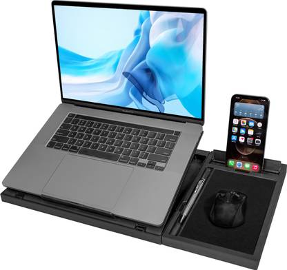 Adjustable Multi-Angle Laptop Stand with Detachable Mouse Pad & Mobile Holder