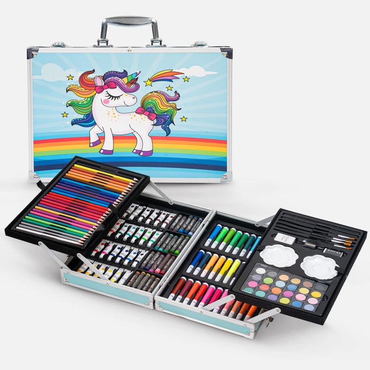 145-Piece Unicorn Art & Craft Painting Box for Kids' Creativity