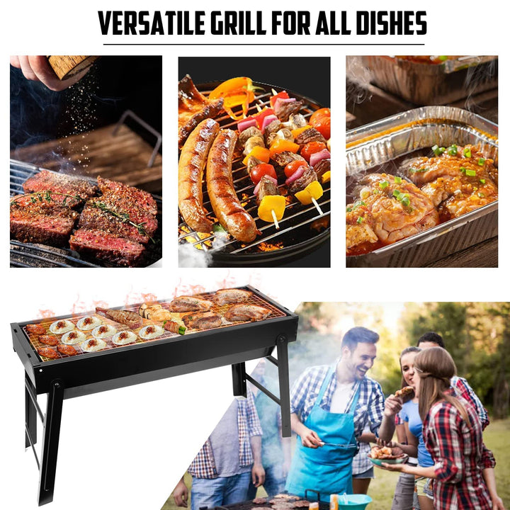 Compact Portable Charcoal Grill for Outdoor Cooking Adventures