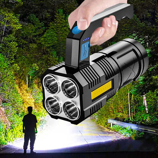 USB Rechargeable Flashlight with Multiple Modes for Outdoor Adventures