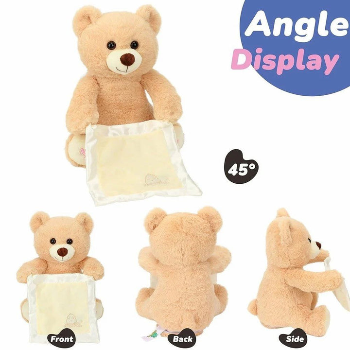 Interactive Peek-a-Boo Singing Teddy Bear Plush Toy for Kids