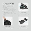 Adjustable Multi-Angle Laptop Stand with Detachable Mouse Pad & Mobile Holder