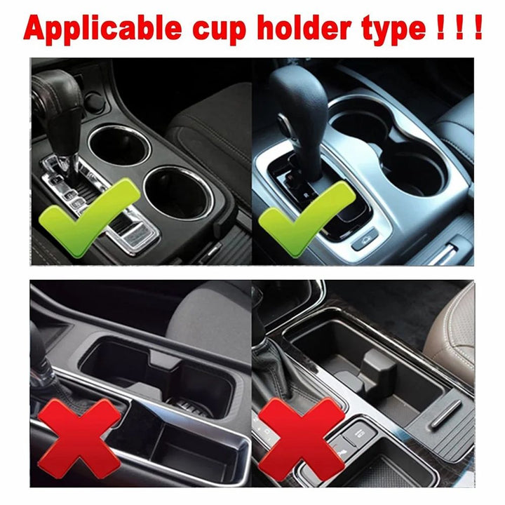 Adjustable 2-in-1 Car Cup Holder Expander for Convenience & Versatility