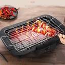 Electric Smokeless Barbecue Grill with Adjustable Temperature Control