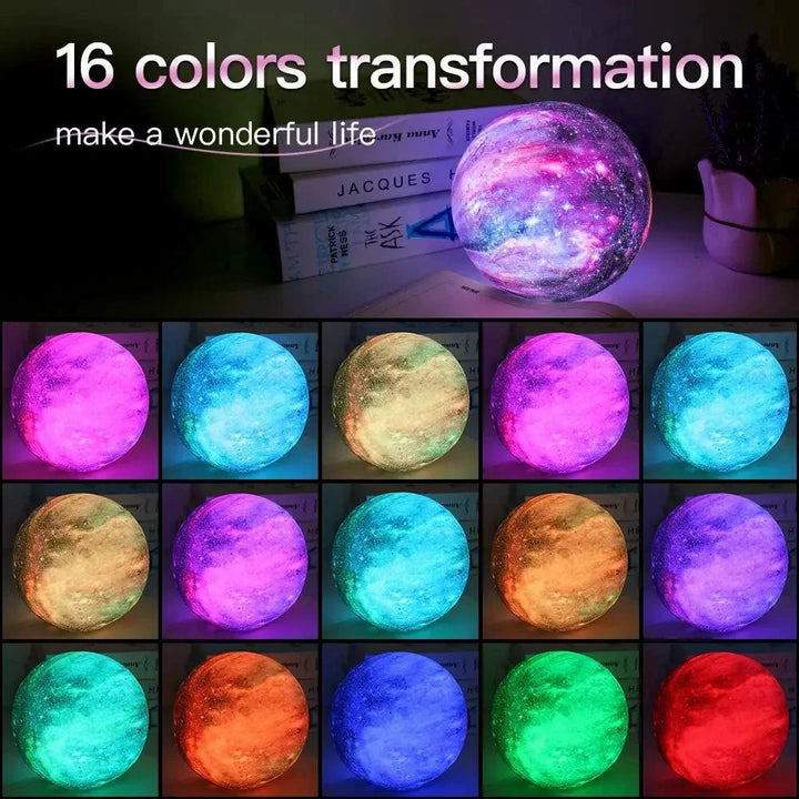 Enchanting 16 Color Moon Lamp with Remote Control for Kids' Rooms