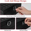 Stylish Jewelry Box Organizer with Lock & Mirror for Elegant Storage