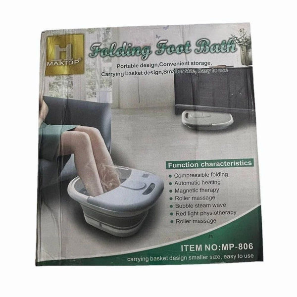 Portable Folding Foot Bath Massager for Relaxation and Wellness