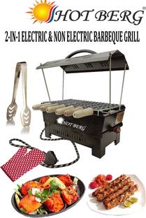 Electric Smokeless Barbecue Grill with Adjustable Temperature Control