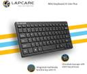 Compact Wired Mini Keyboard with Chocolate Keycaps for Easy Typing