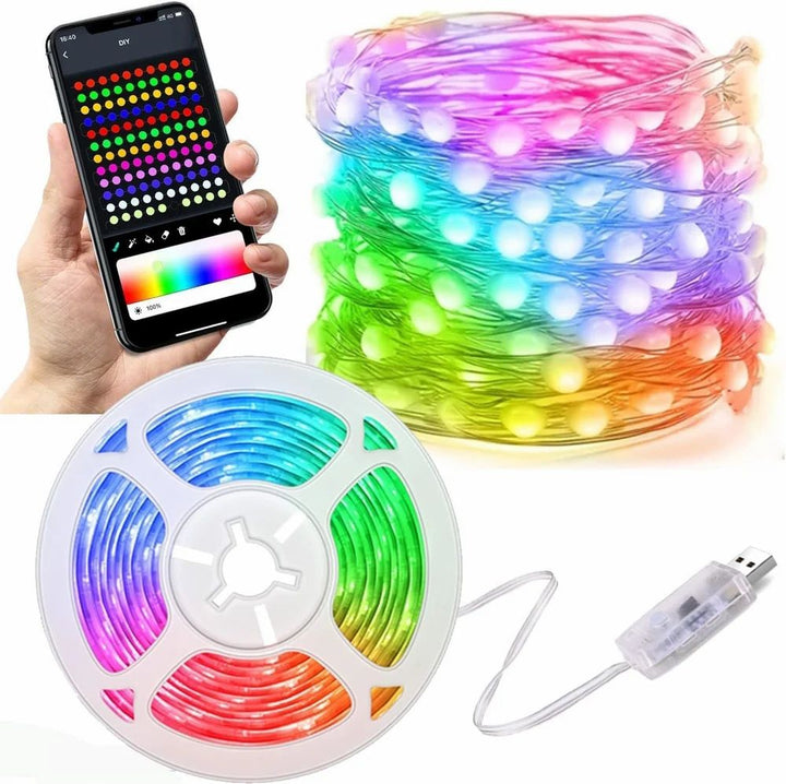 5m LED Strip Lights | 300 SMD LEDs, Remote, Waterproof, 16 Modes, DIY Colour, Di