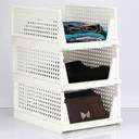 Stackable Foldable Plastic Wardrobe Organizer for Efficient Storage